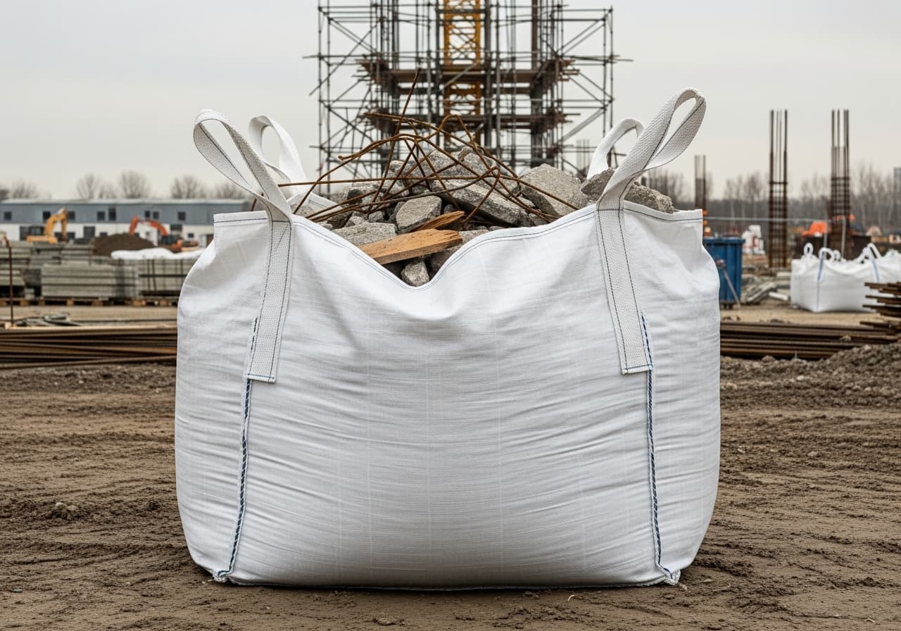 Bigbag sæk til byggeaffald og haveaffald