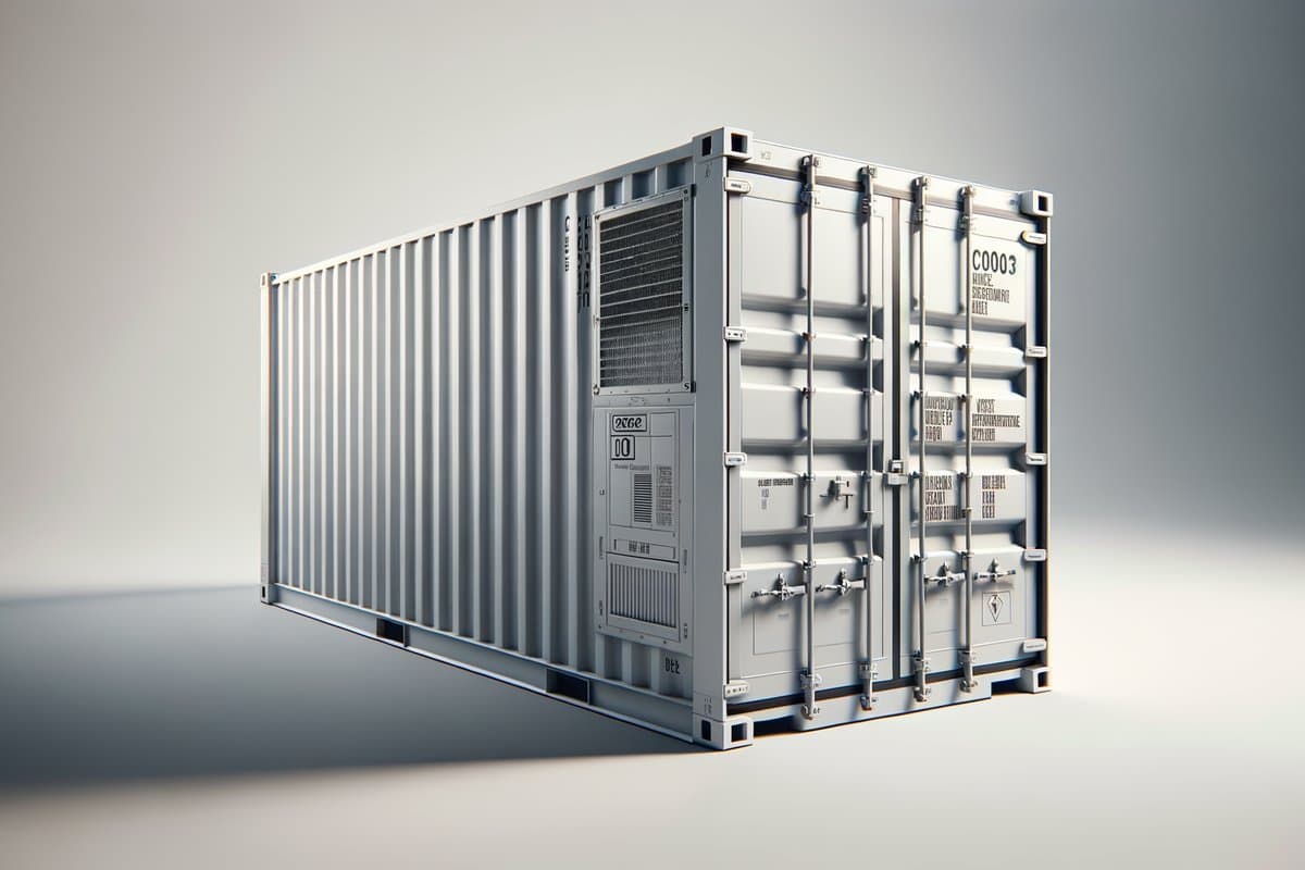 Køle-/frysecontainer til fødevarer og temperaturkontrol