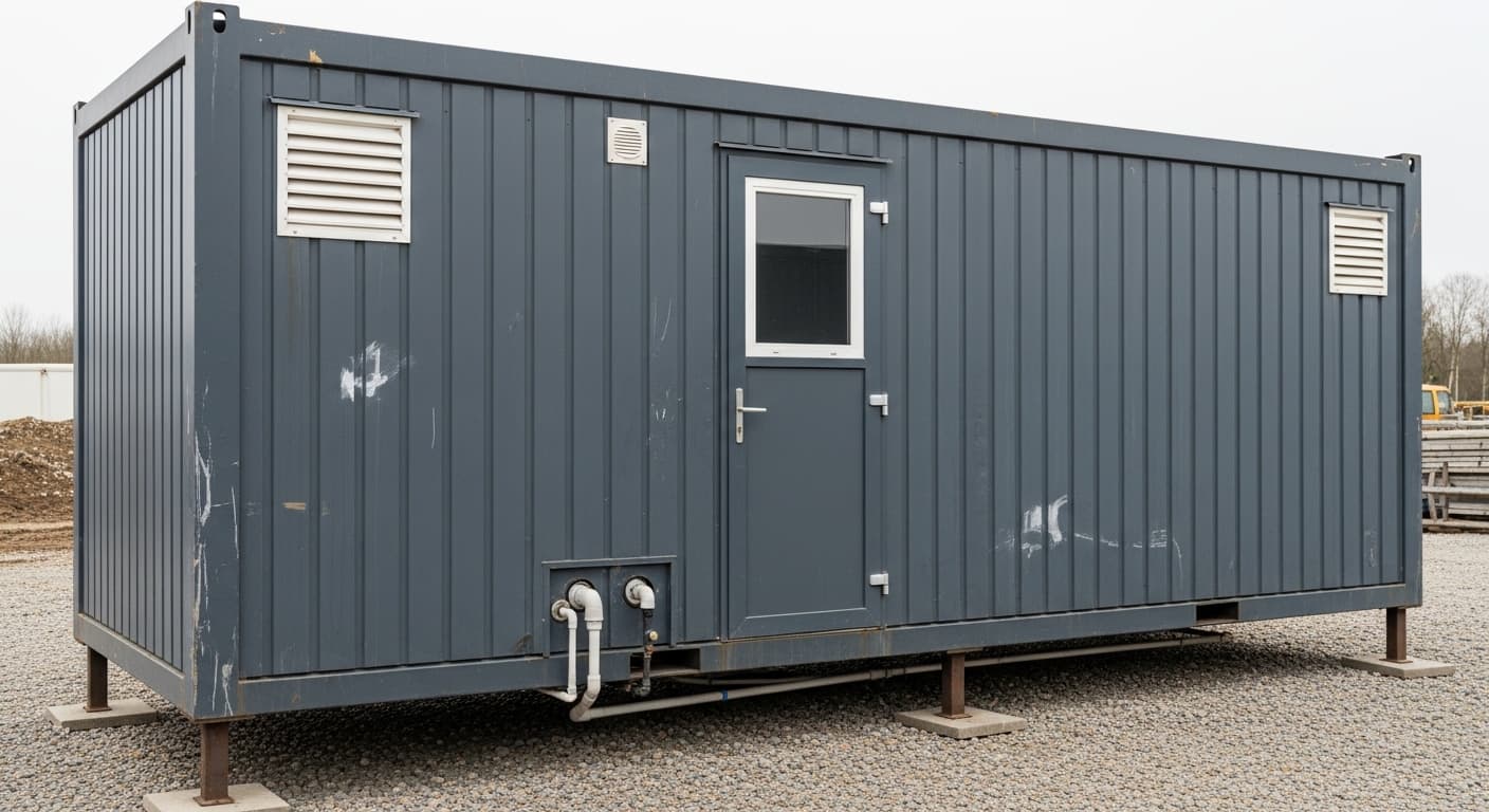Toiletcontainer til events og byggepladser