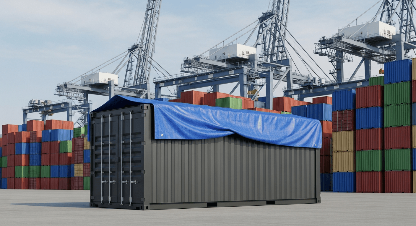 Open top container til høje eller tunge laster